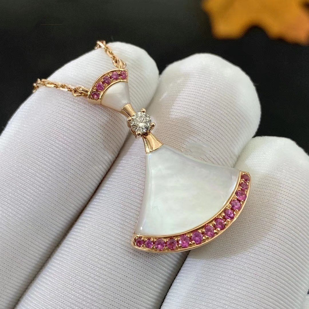 [Clover-Jewelry]DREAM NECKLACE MOP PINK DIAMOND