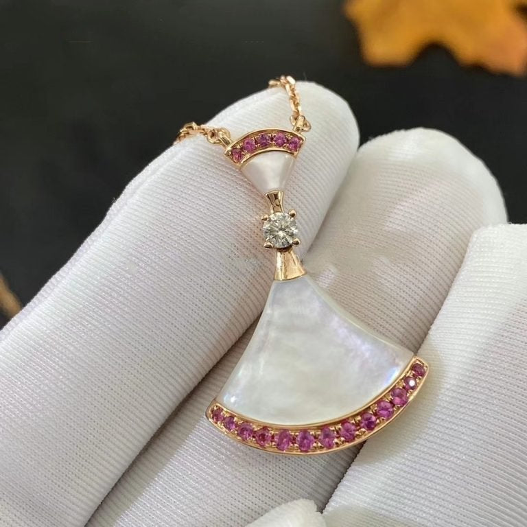 [Clover-Jewelry]DREAM NECKLACE MOP PINK DIAMOND