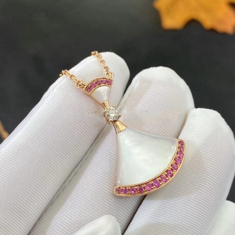 [Clover-Jewelry]DREAM NECKLACE MOP PINK DIAMOND