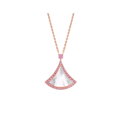 [Clover-Jewelry]DREAM NECKLACE MOP DIAMOND PINK