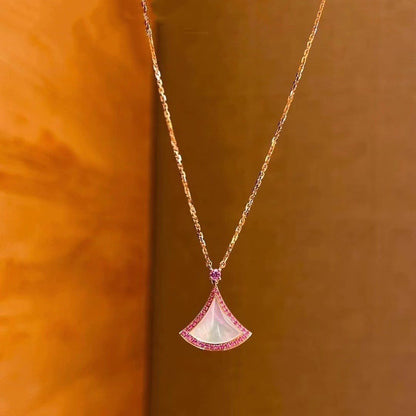 [Clover-Jewelry]DREAM NECKLACE MOP DIAMOND PINK