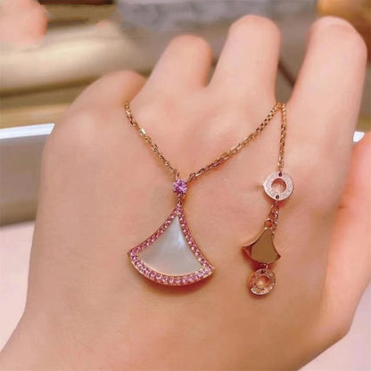 [Clover-Jewelry]DREAM NECKLACE MOP DIAMOND PINK