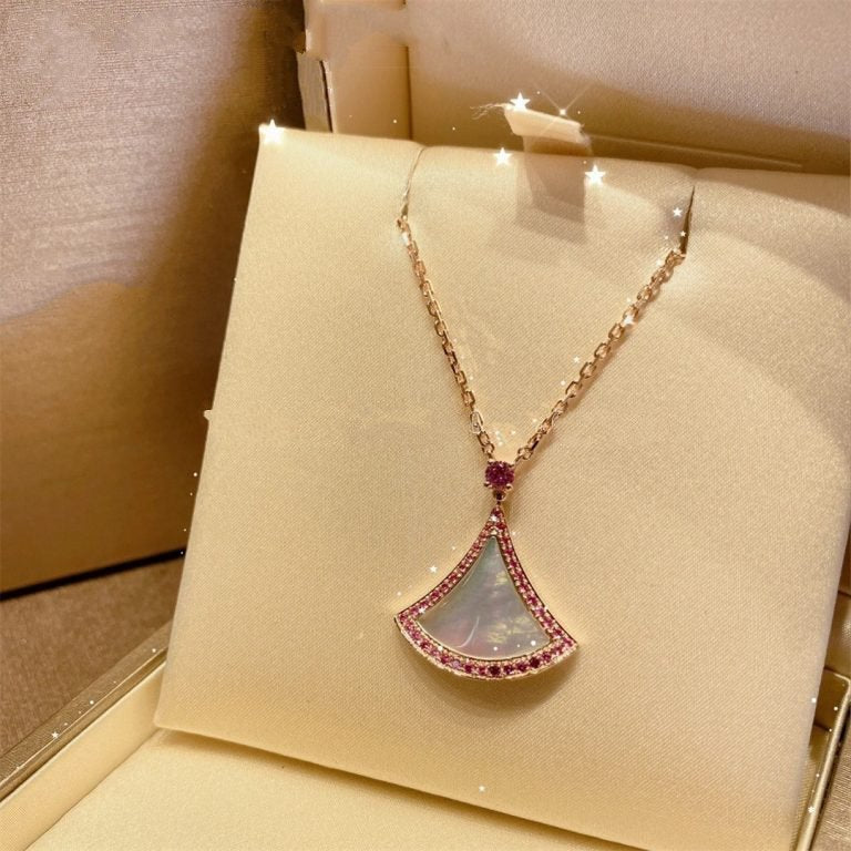 [Clover-Jewelry]DREAM NECKLACE MOP DIAMOND PINK