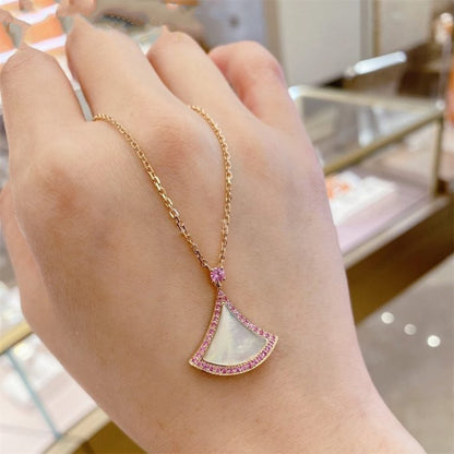 [Clover-Jewelry]DREAM NECKLACE MOP DIAMOND PINK