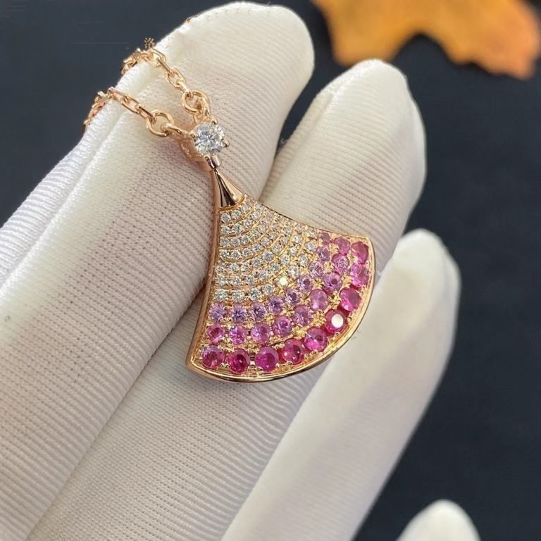 [Clover-Jewelry]DREAM NECKLACE PINK GOLD PINK DIAMOND