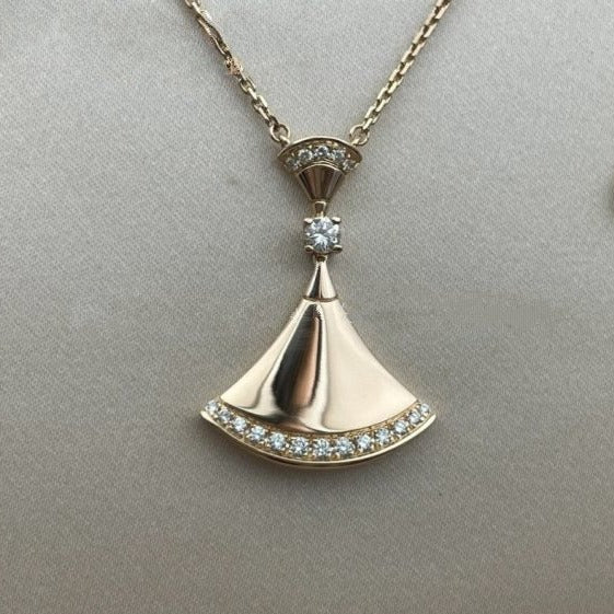 [Clover-Jewelry]DREAM NECKLACE PINK GOLD DIAMOND