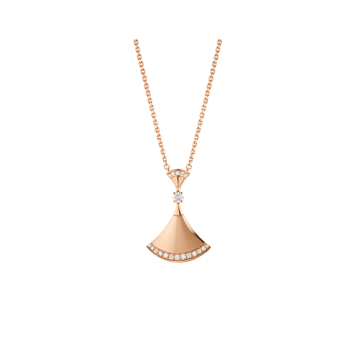 [Clover-Jewelry]DREAM NECKLACE PINK GOLD DIAMOND