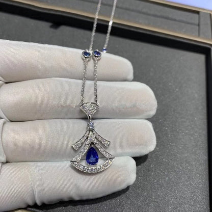 [Clover-Jewelry]DREAM NECKLACE AGATE DIAMOND SILVER