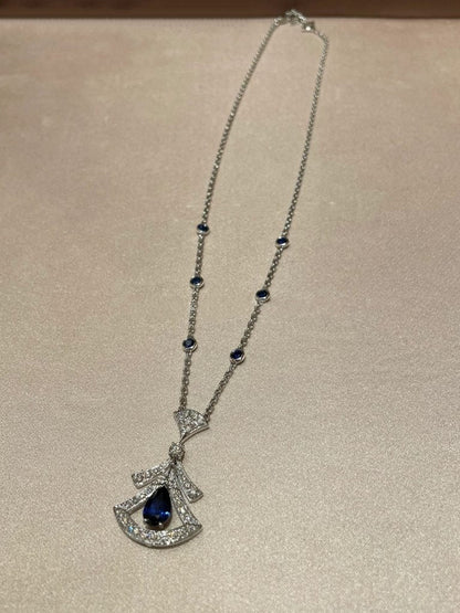 [Clover-Jewelry]DREAM NECKLACE AGATE DIAMOND SILVER