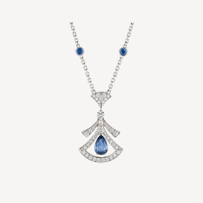 [Clover-Jewelry]DREAM NECKLACE AGATE DIAMOND SILVER