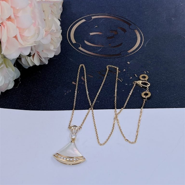 [Clover-Jewelry]DREAM NECKLACE MOP GOLD DIAMOND