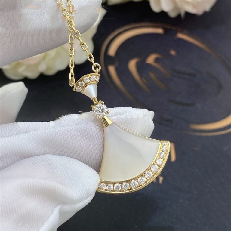 [Clover-Jewelry]DREAM NECKLACE MOP GOLD DIAMOND