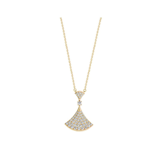 [Clover-Jewelry]DREAM NECKLACE GOLD FULL DIAMOND