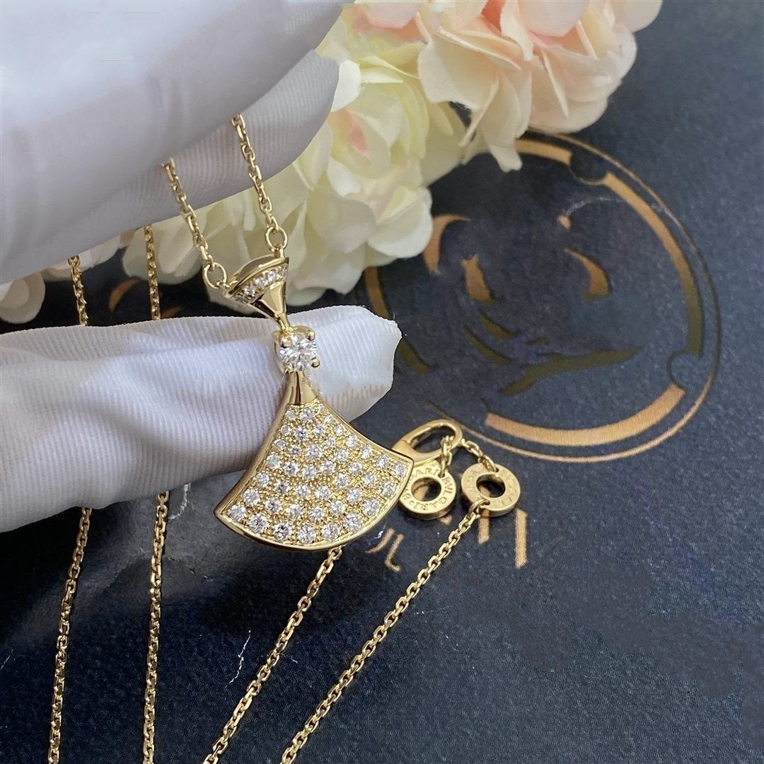 [Clover-Jewelry]DREAM NECKLACE GOLD FULL DIAMOND