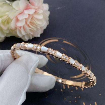 [Clover-Jewelry]SERPENTI BRACELET PINK GOLD MOP DIAMOND