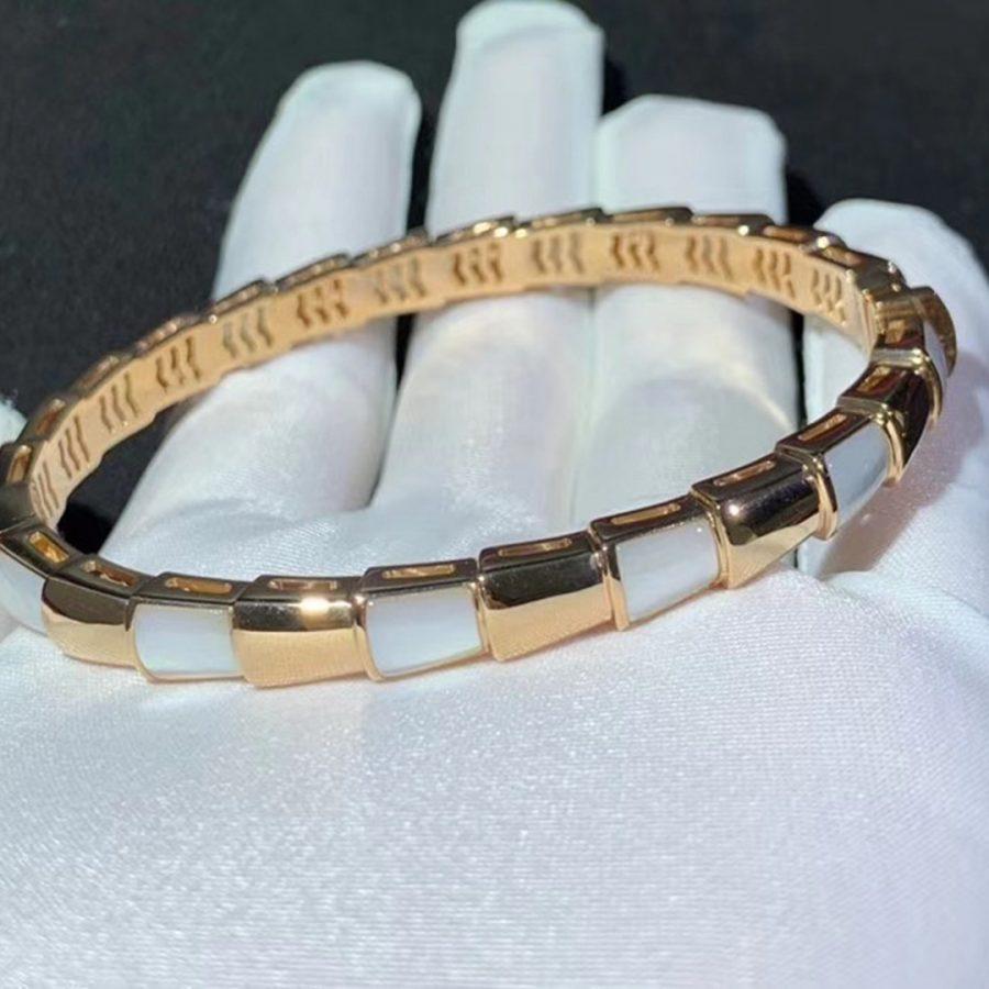 [Clover-Jewelry]SERPENTI BRACELET PINK GOLD MOP