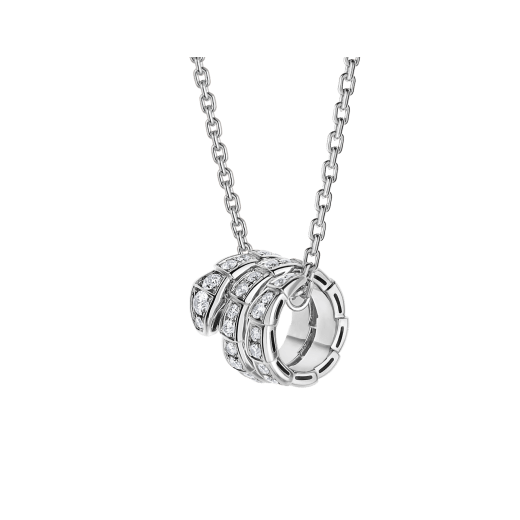 [Clover-Jewelry]SERPENTI  NECKLACE DOUBLE RING DIAMOND