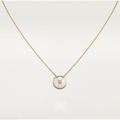 [Clover-Jewelry]AMULETTE ROSE GOLD MOP NECKLACE