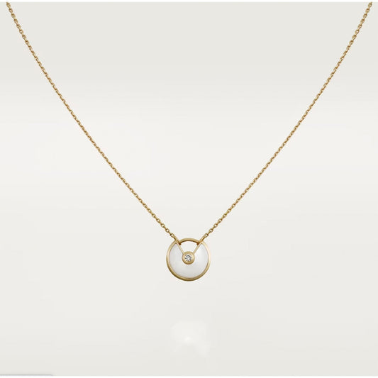 [Clover-Jewelry]AMULETTE ROSE GOLD MOP NECKLACE