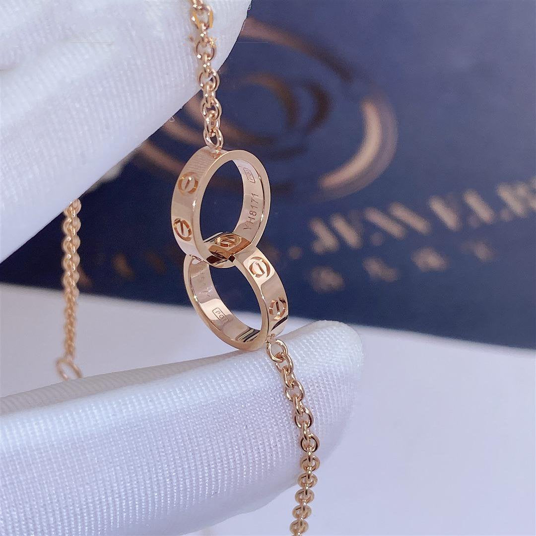 [Clover-Jewelry]LOVE BRACELET DOUBLE RING