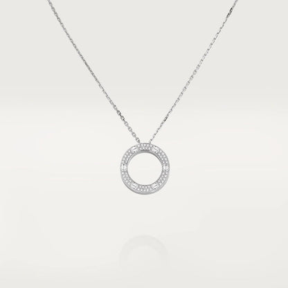 [Clover-Jewelry]LOVE NECKLACE ADJUSTABLE SILVER