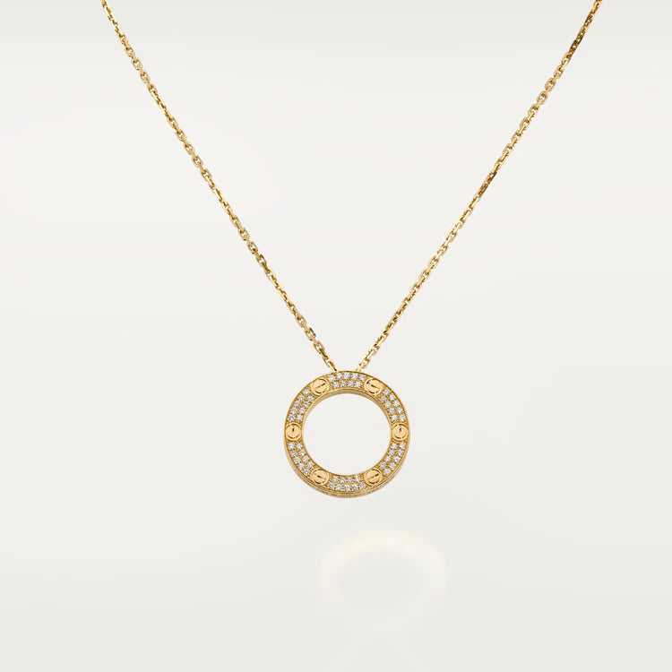 [Clover-Jewelry]LOVE NECKLACE ADJUSTABLE ROSE GOLD