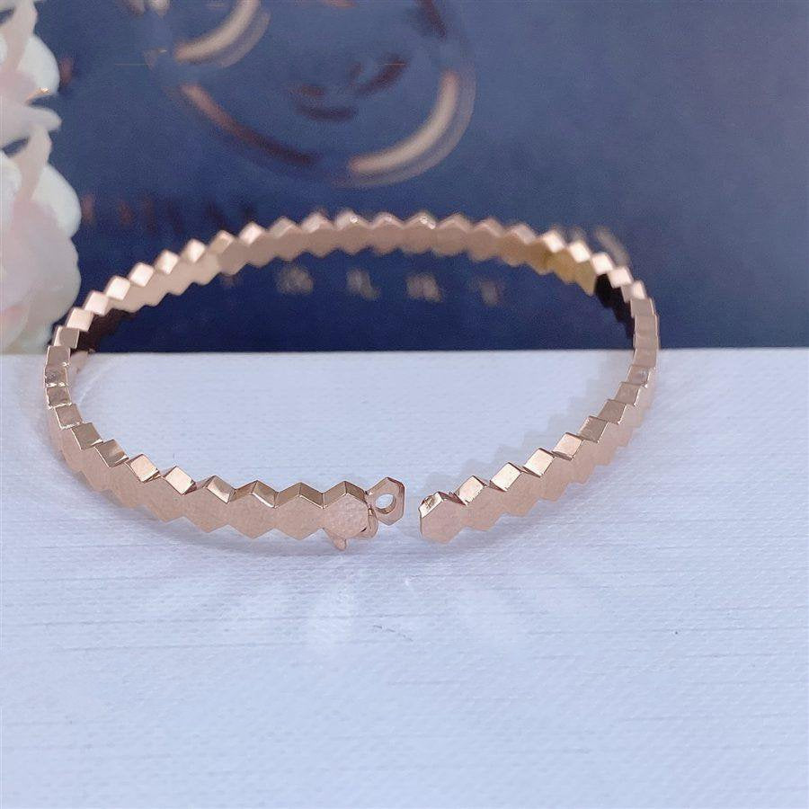 [Clover-Jewelry]BEE LOVE PINK GOLD BRACELET