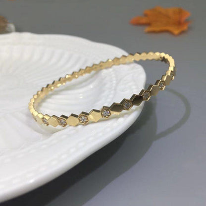 [Clover-Jewelry]BEE LOVE GOLD DIAMOND BRACELET