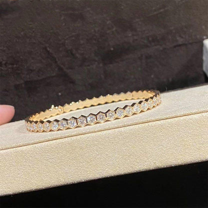 [Clover-Jewelry]BEE LOVE GOLD BRACELET FULL DIAMOND