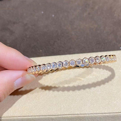 [Clover-Jewelry]BEE LOVE GOLD BRACELET FULL DIAMOND