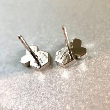 [Clover-Jewelry]BEE LOVE SILVER DIAMOND EARRINGS