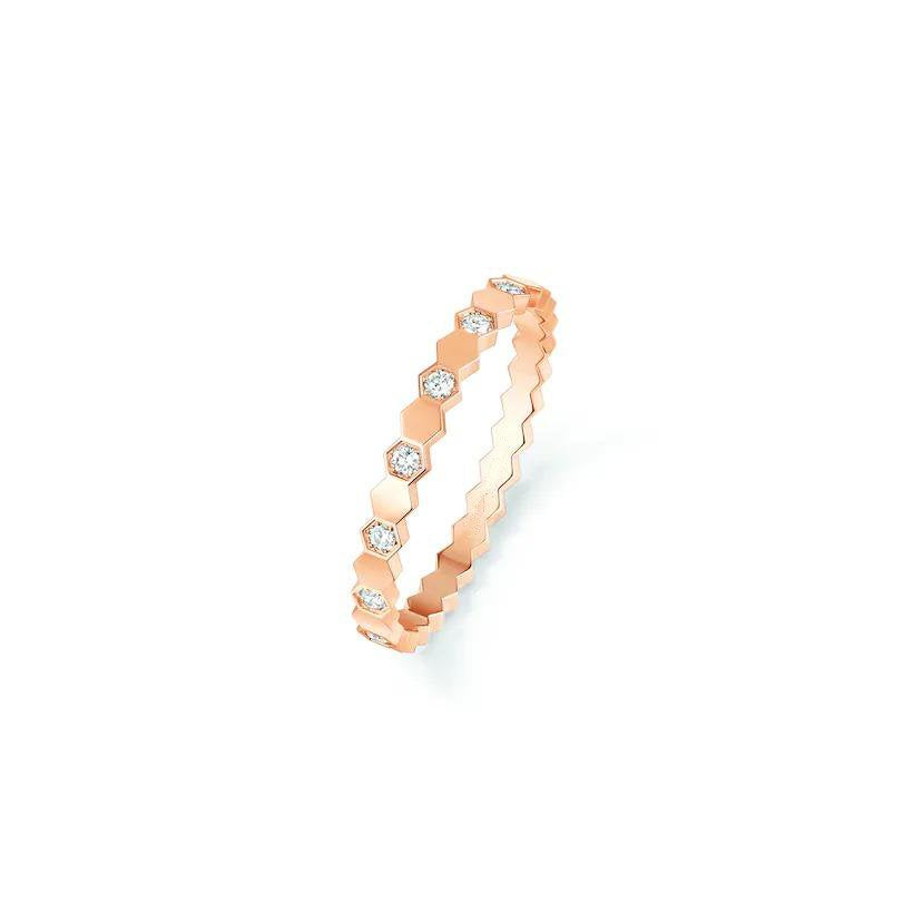 [Clover-Jewelry]BEE LOVE RING PINK GOLD DIAMOND