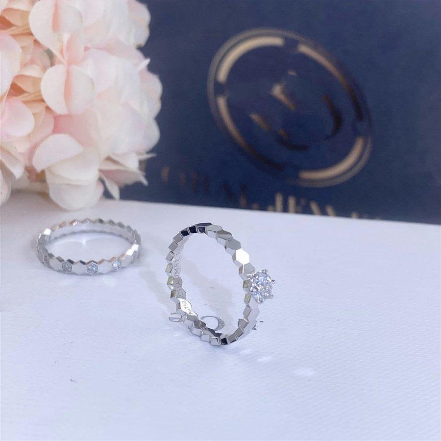 [Clover-Jewelry]BEE LOVE RING SILVER 1 DIAMOND