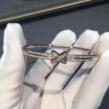 [Clover-Jewelry]JEUX DE BRACELET DIAMONDS PINK GOLD