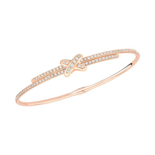 [Clover-Jewelry]JEUX DE BRACELET DIAMONDS PINK GOLD