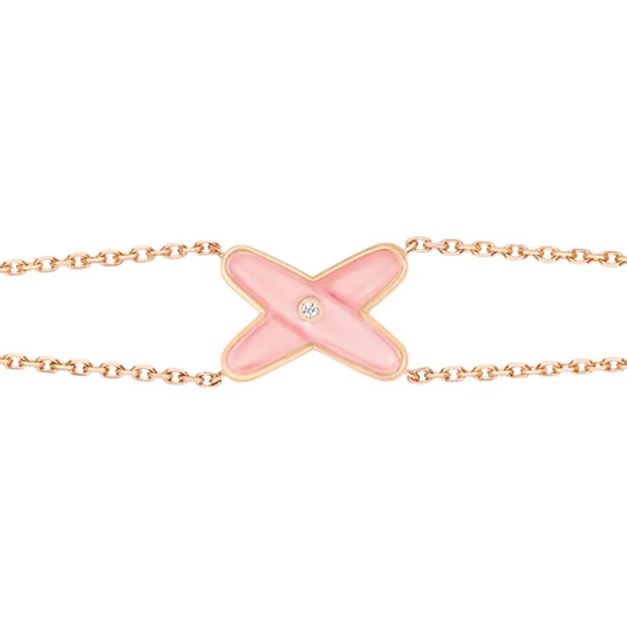 [Clover-Jewelry]JEUX BRACELET PINK MOP PINK GOLD 1 DIAMOND