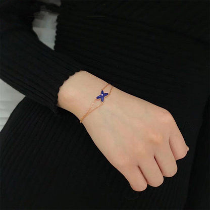 [Clover-Jewelry]Hollow Design Four-Leaf Clover Flower Shape Ring