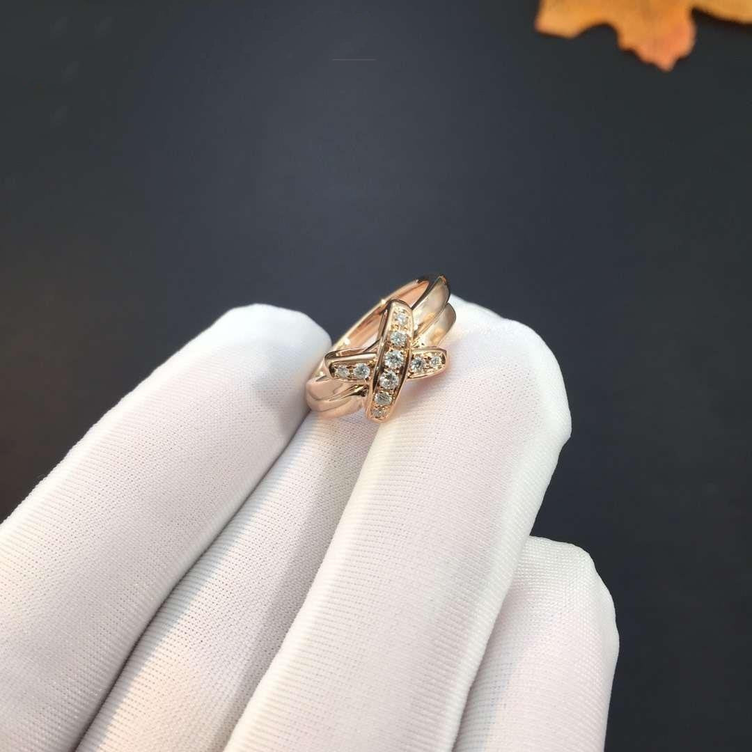 [Clover-Jewelry]JEUX DE PINK GOLD DIAMOND RING