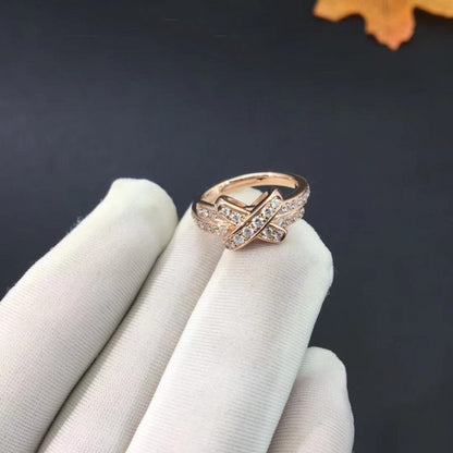 [Clover-Jewelry]JEUX DE RING PINK GOLD DIAMOND