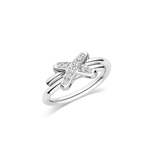 [Clover-Jewelry]JEUX DE SILVER DIAMOND RING