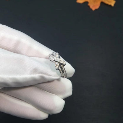 [Clover-Jewelry]JEUX DE SILVER DIAMOND RING