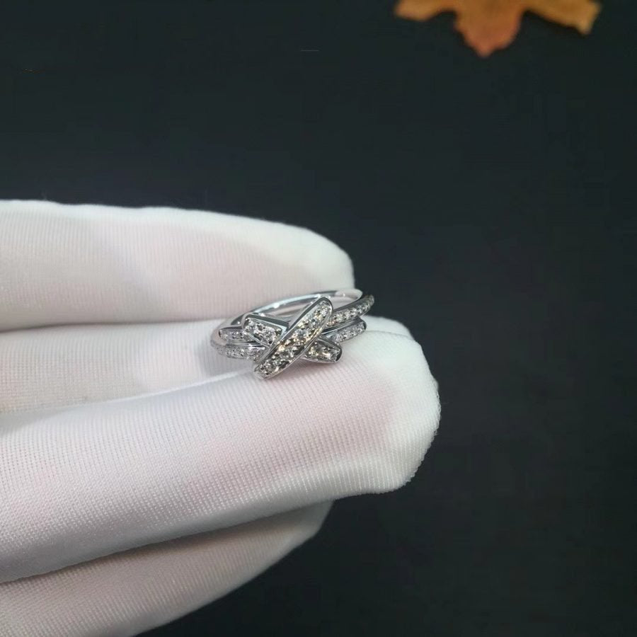 [Clover-Jewelry]JEUX DE SILVER DIAMOND RING