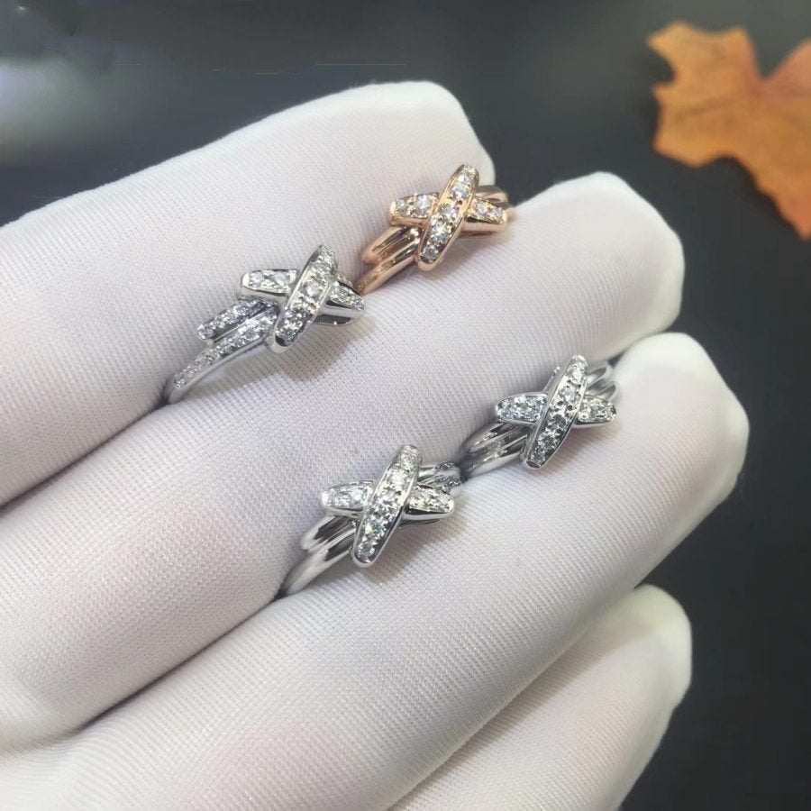 [Clover-Jewelry]JEUX DE SILVER DIAMOND RING