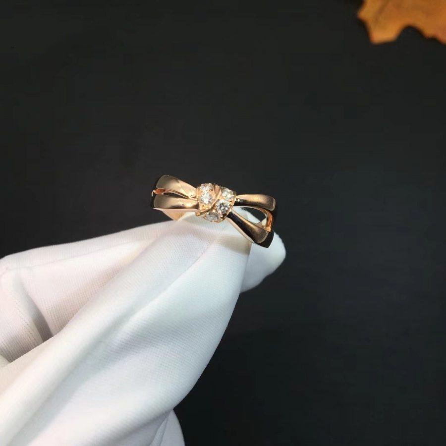 [Clover-Jewelry]LIENS RING PINK GOLD DIAMOND