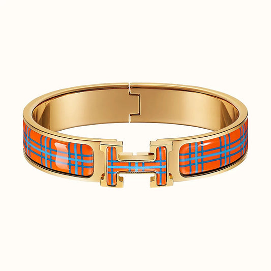 [Clover-Jewelry]H TARTAN BRACELET 12MM