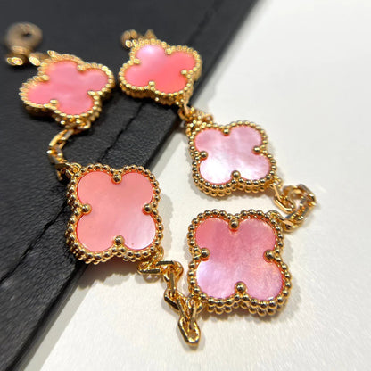 [Clover-Jewelry]CLOVER 5 PINK MOP BRACELET