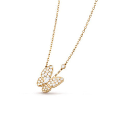 [Clover-Jewelry]BUTTERFLY DIAMOND NECKLACE