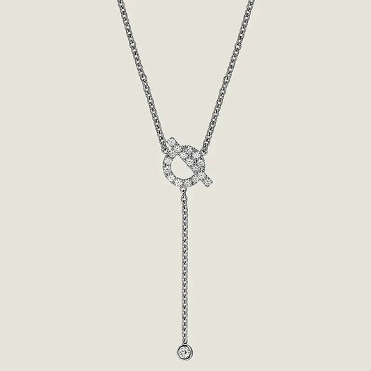 [Clover-Jewelry]FINESSE SILVER DIAMOND NECKLACE