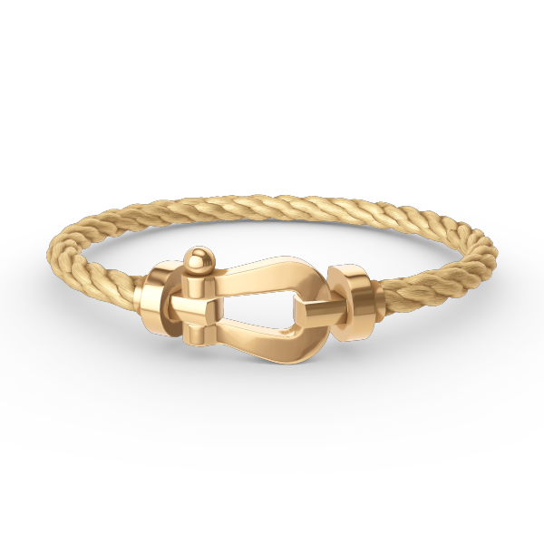 [Clover-Jewelry]FORCE LARGE HORSESHOE NO DIAMOND BRACELET GOLD