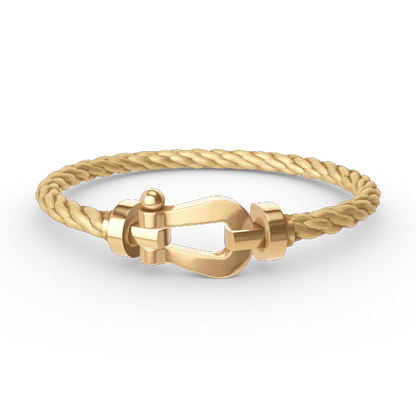 [Clover-Jewelry]FORCE LARGE HORSESHOE NO DIAMOND BRACELET GOLD